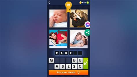 4 pics one word level 163